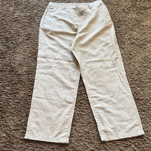 NWT Uniqlo Linen Blend Relaxed Straight Pants Women’s size XL Minimalist Spring